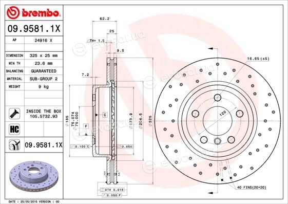 Brembo 09.9581.1X