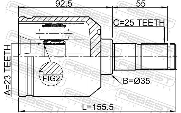 Febest 1211-TUCRR