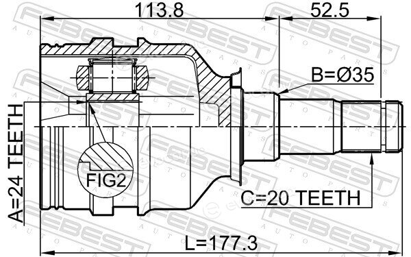 Febest 0111-220LH
