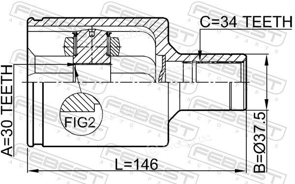 Febest 1611-210LH