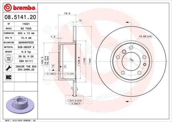 Brembo 08.5141.20