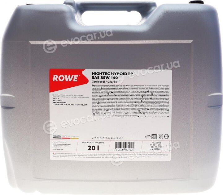 Rowe 25016-0200-99