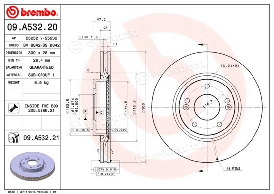 Brembo 09.A532.21