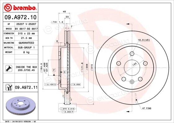 Brembo 09.A972.11