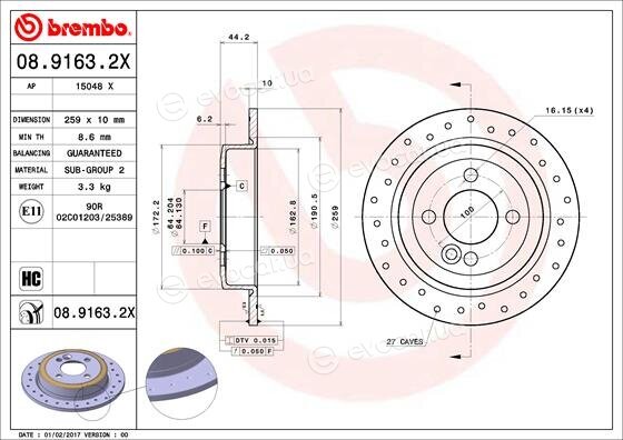 Brembo 08.9163.2X