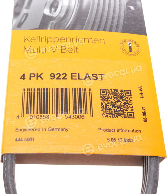 Continental 4PK922 ELAST