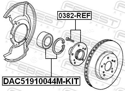 Febest DAC51910044M-KIT