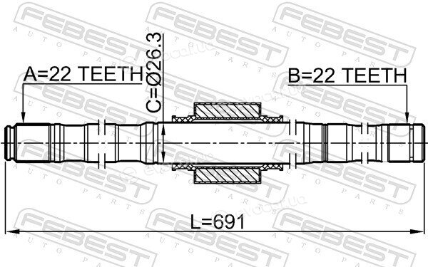 Febest 0212-E11MT16L