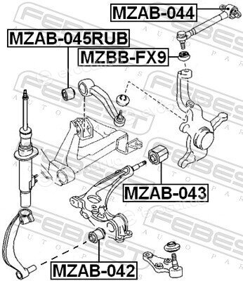 Febest MZAB-045RUB