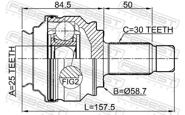 Febest 1910-E90R