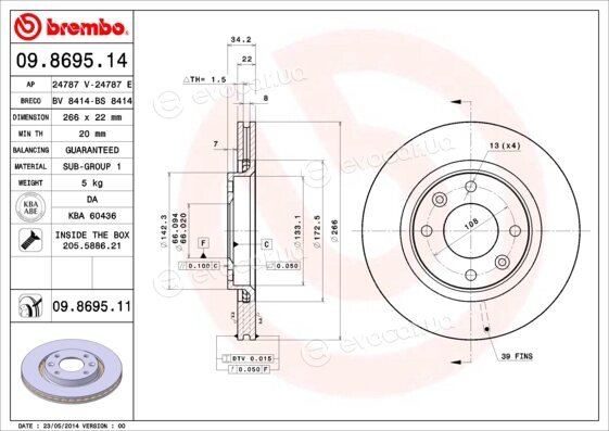 Brembo 09.8695.11