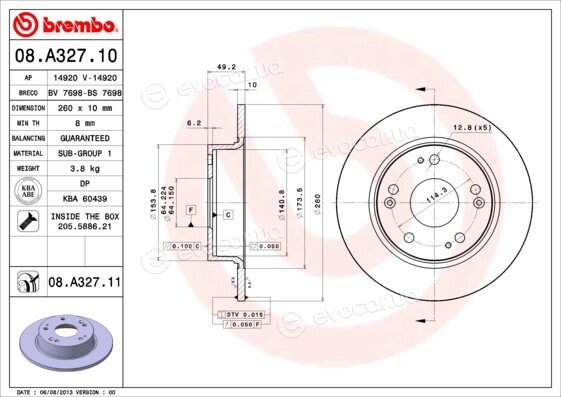 Brembo 08.A327.11