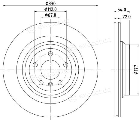 Hella Pagid 8DD 355 122-561