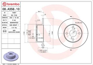 Brembo 08.A356.10