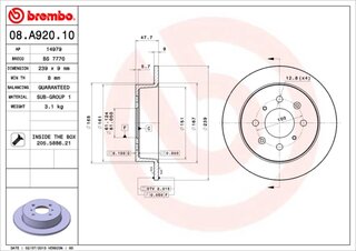 Brembo 08.A920.10