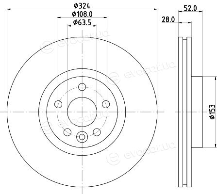 Hella Pagid 8DD 355 126-661