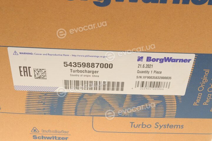 BorgWarner 5435 988 7000