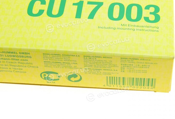 Mann CU 17 003