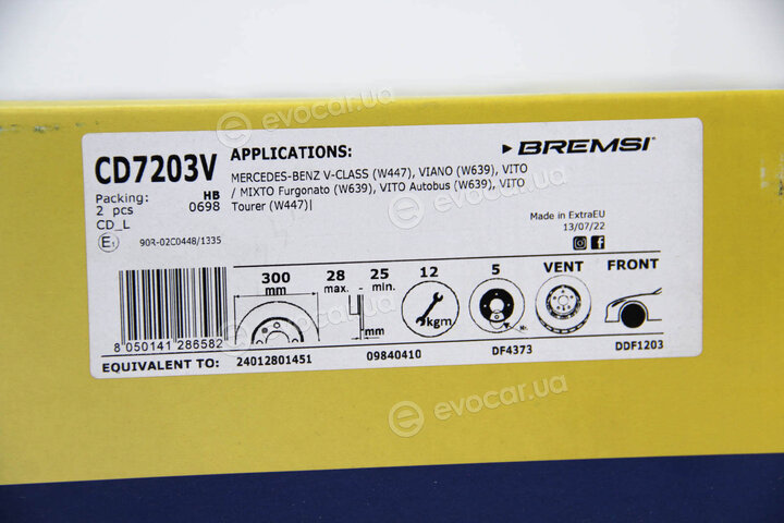 Bremsi CD7203V