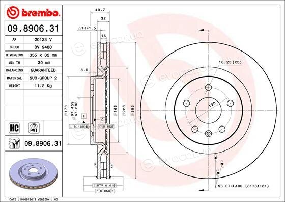 Brembo 09.8906.31