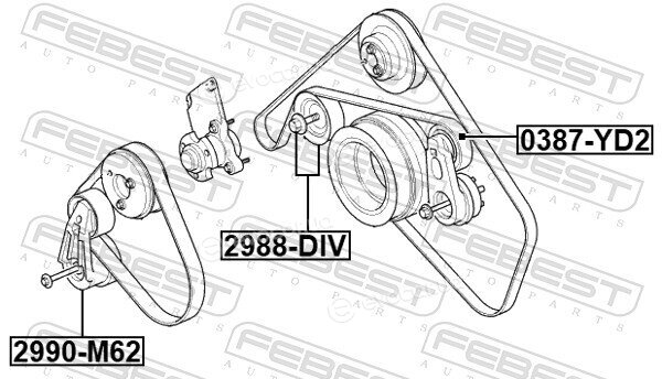 Febest 2990-M62