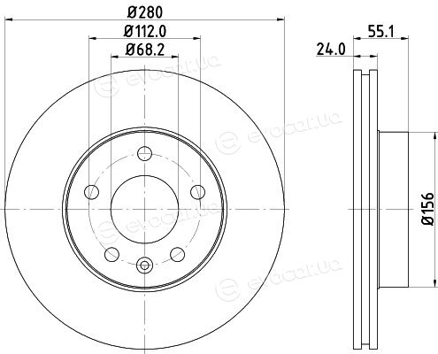 Hella Pagid 8DD 355 105-591