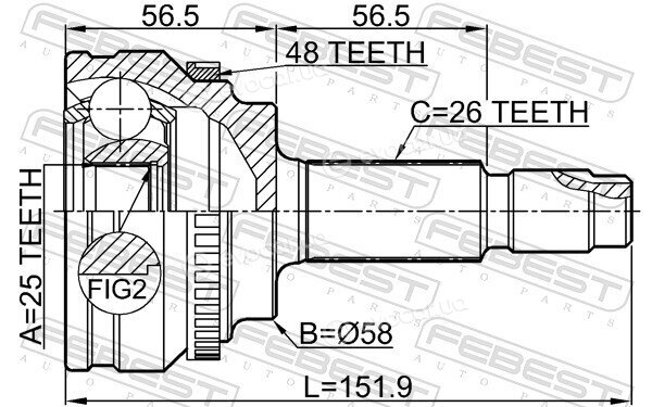 Febest 0110-ZRE144A48
