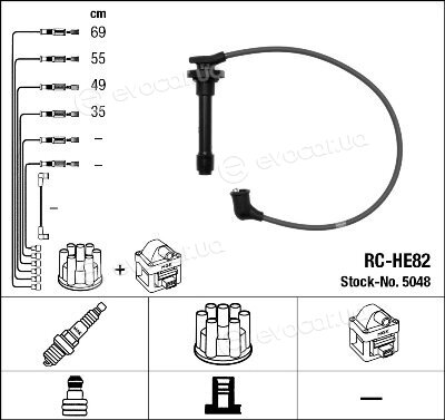 NGK / NTK RC-HE82