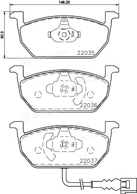 Hella Pagid 8DB 355 021-951