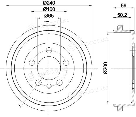 Hella Pagid 8DT 355 300-371