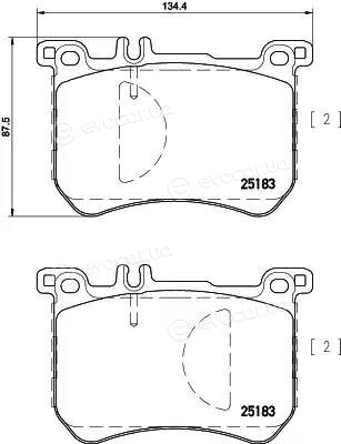 Hella Pagid 8DB 355 020-491