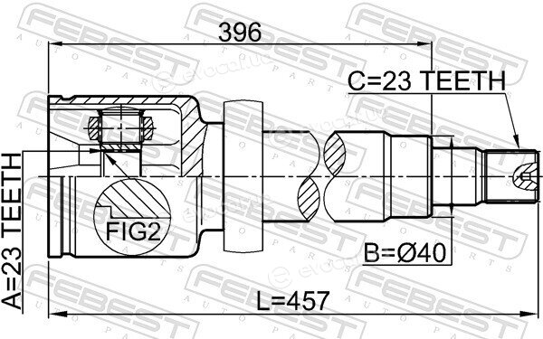 Febest 2111-CB316RH