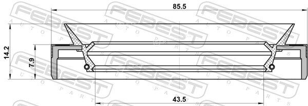 Febest 95MES-45850814C
