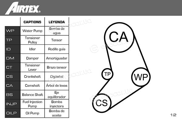 Airtex WPK-161602