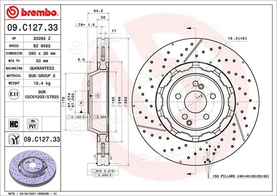 Brembo 09.C127.33