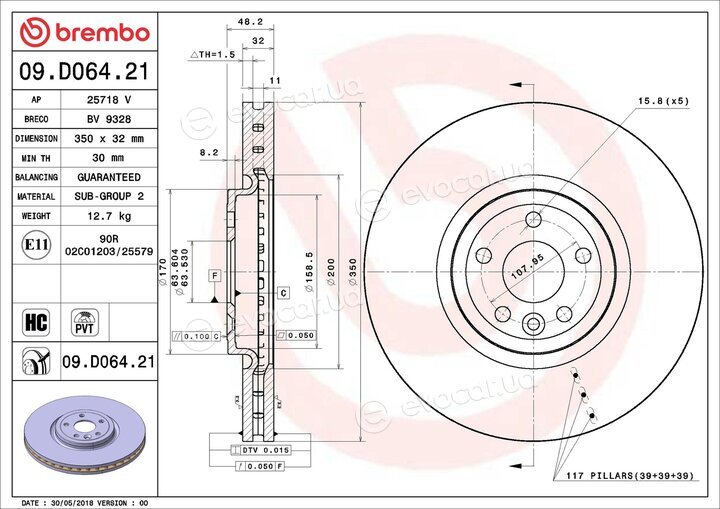 Brembo 09.D064.21
