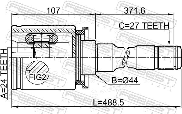 Febest 1911-E83RH