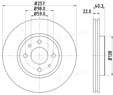 Hella Pagid 8DD 355 103-971