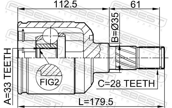 Febest 0511-M6ATLH