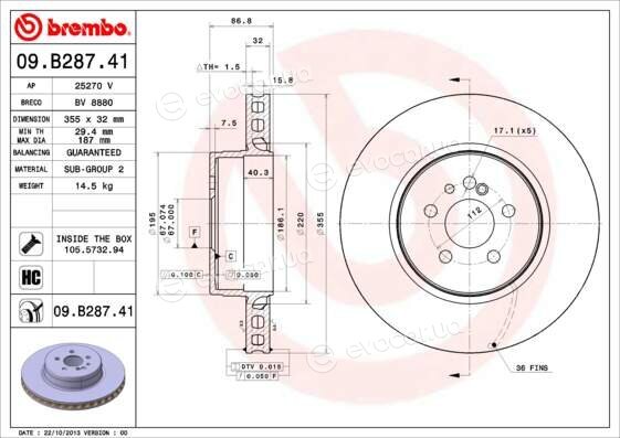 Brembo 09.B337.2X