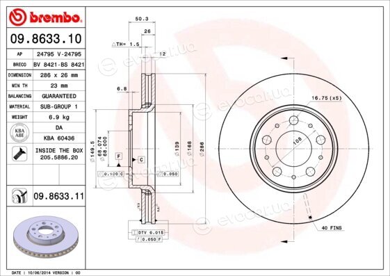 Brembo 09.8633.11