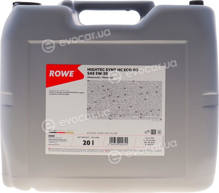 Rowe 20206-0200-99