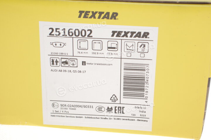 Textar 2516002