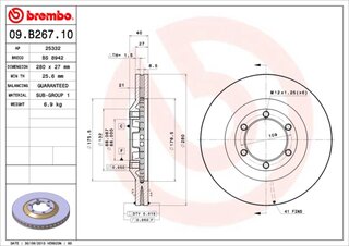 Brembo 09.B267.10