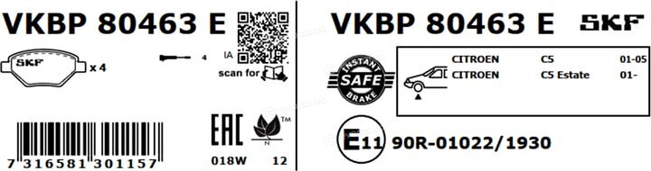 SKF VKBP 80463 E