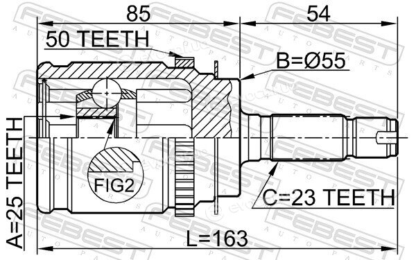 Febest 0310-RD1RA50