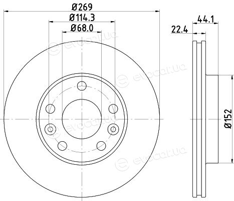 Hella Pagid 8DD 355 122-431