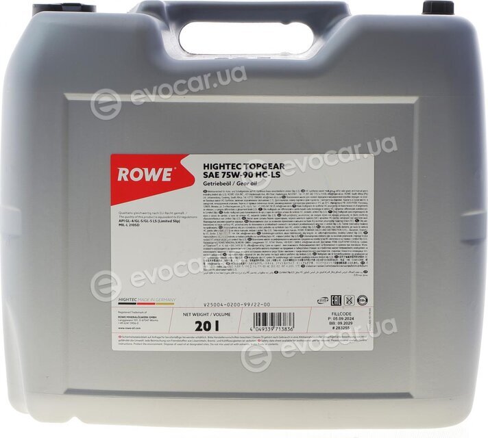 Rowe 25004-0200-99