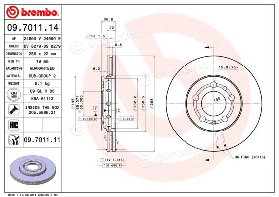 Brembo 09.7011.11