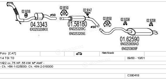 MTS C380418001604